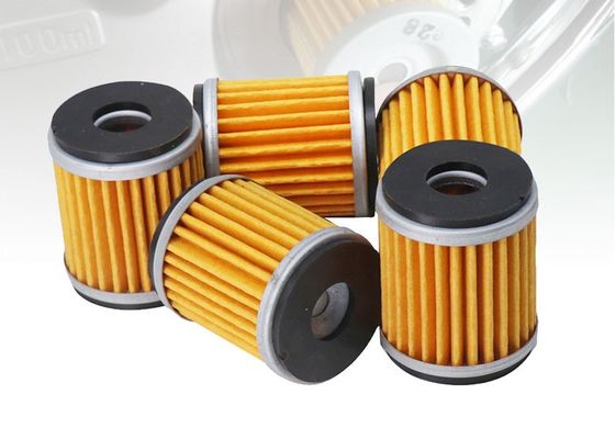 comprar Ajuste amarelo da tocha de alta qualidade e de Efficience da motocicleta do motor de combustível do sistema do óleo de filtro do elemento de filtro do papel para HF141/200 Fabricação em linha